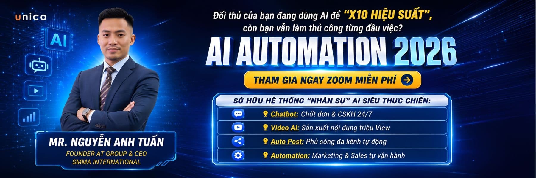 ỨNG DỤNG AI TỰ ĐỘNG HÓA KINH DOANH & BÙNG NỔ DOANH SỐ