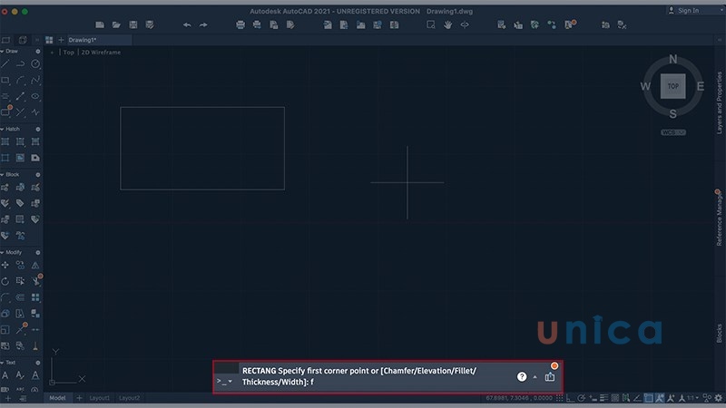 Rec Command Example Autocad Cách sử dụng lệnh Rec trong Cad đơn giản chi tiết nhất